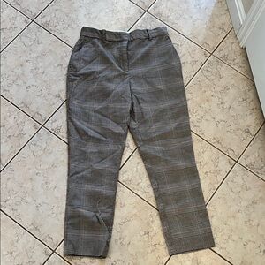 H&M Men's Black and White Plaid Pants